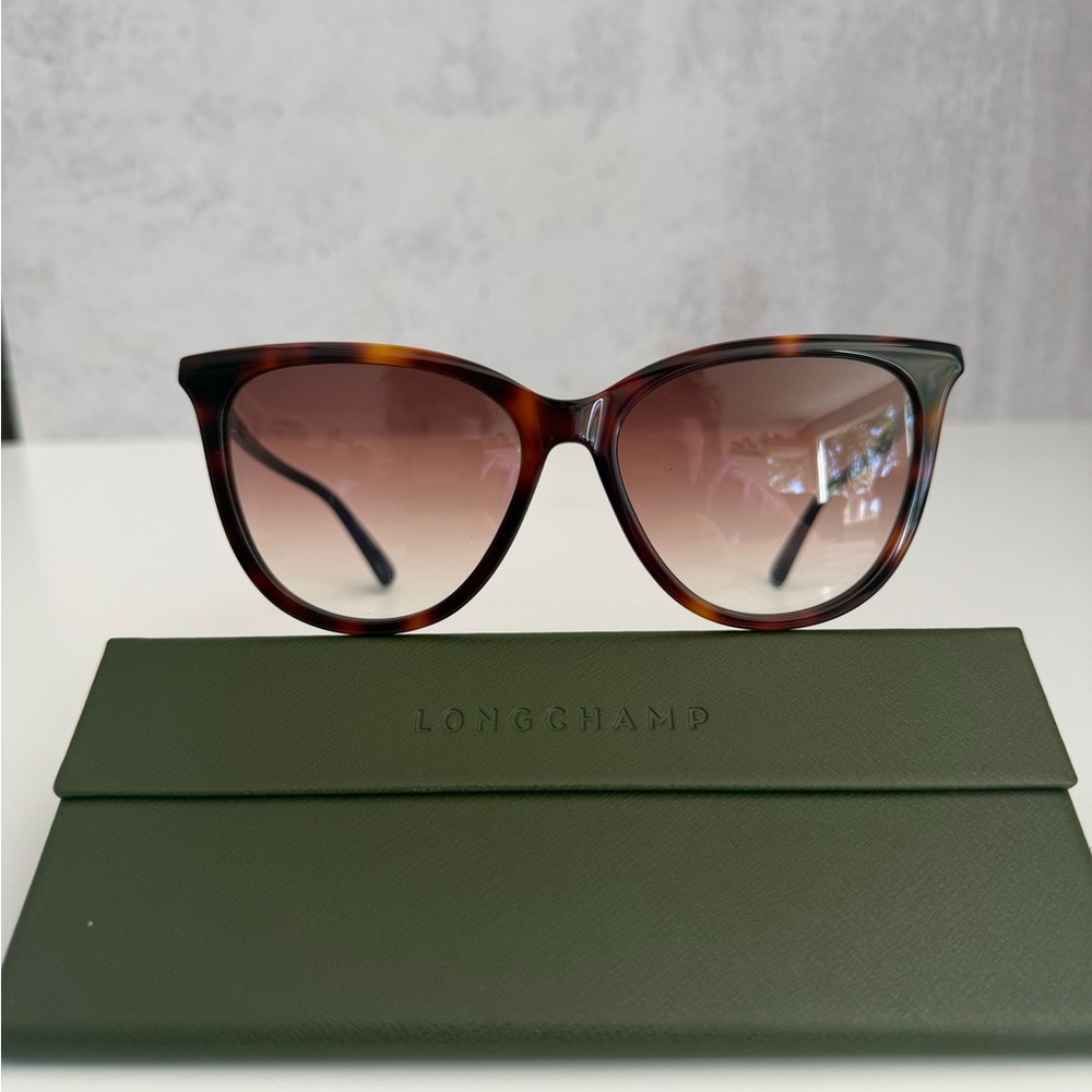 NEW Longchamp Tortoiseshell Sunglasses - Brown Gradient Lenses